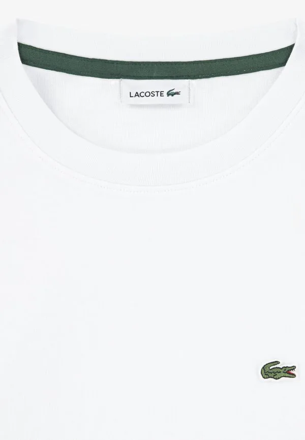 Базовая футболка унисекс core tee Lacoste, White — фото 3