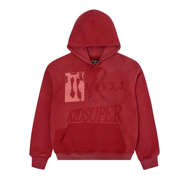 

Худи KidSuper Sun Faded Hoodie, Red