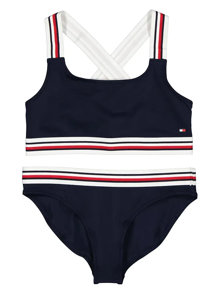 Бикини детское, быстросохнущее, Tommy Hilfiger, темно-синий