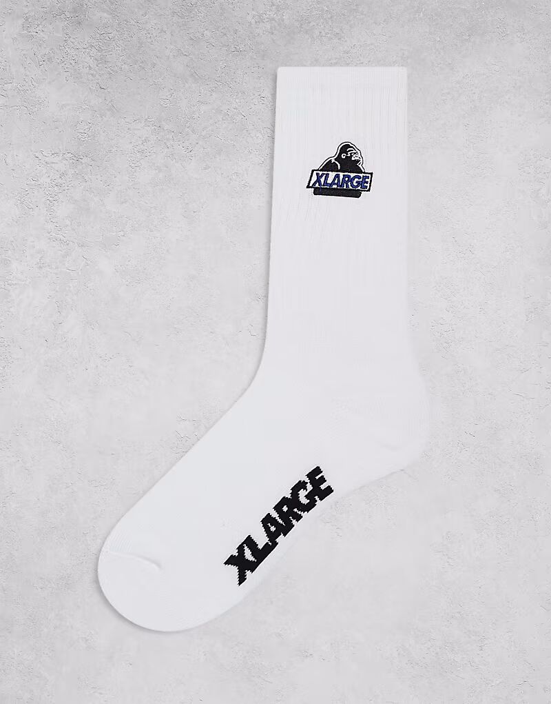 

Носки XLARGE с вышитым логотипом OG белого цвета
