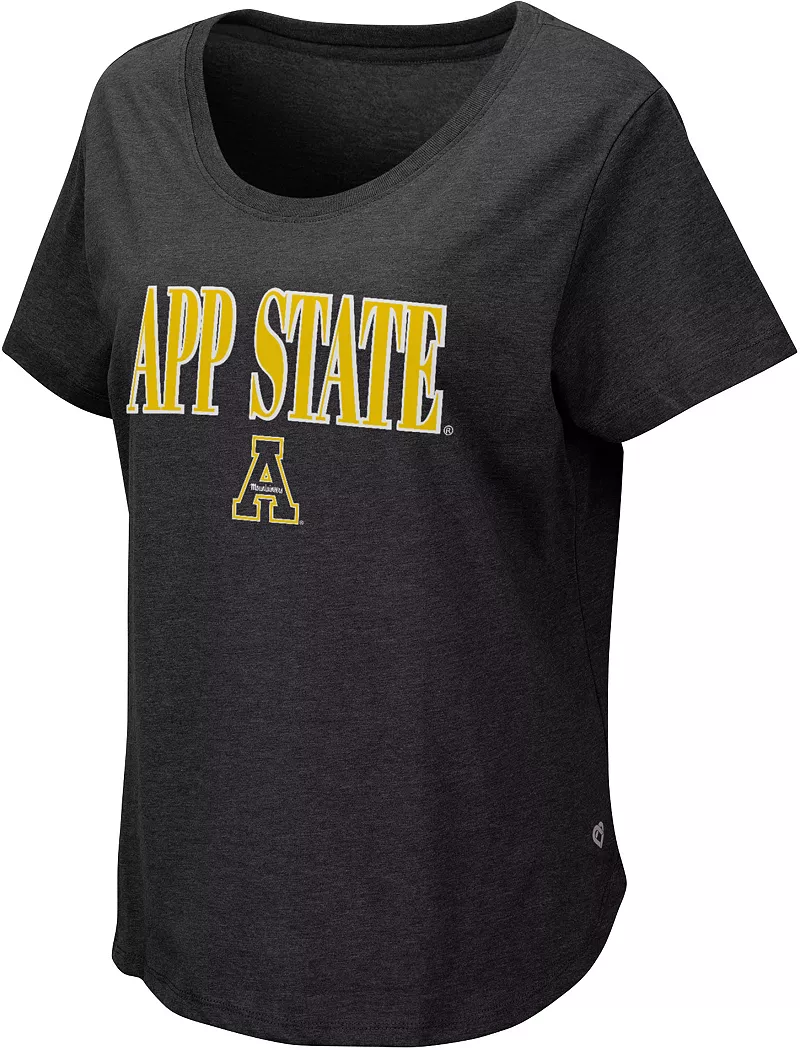 

Черная женская футболка Colosseum Appalachian State Mountaineers