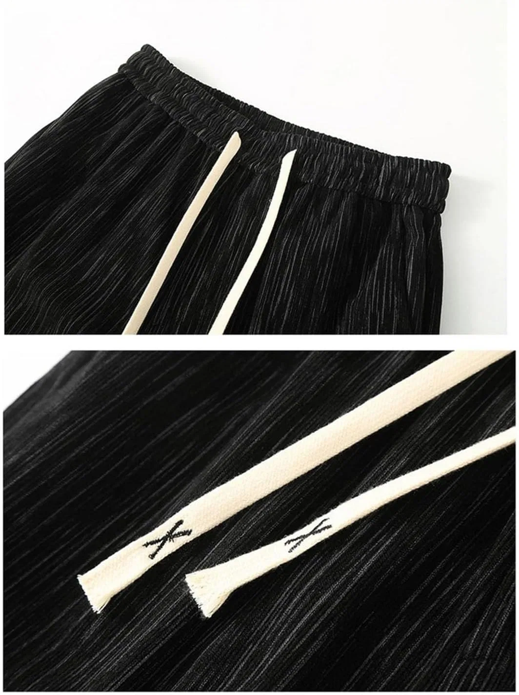 Мужские зимние прохладные штаны Jogger Pants Plus Size с эластичным поясом Generic, черный — фото 2