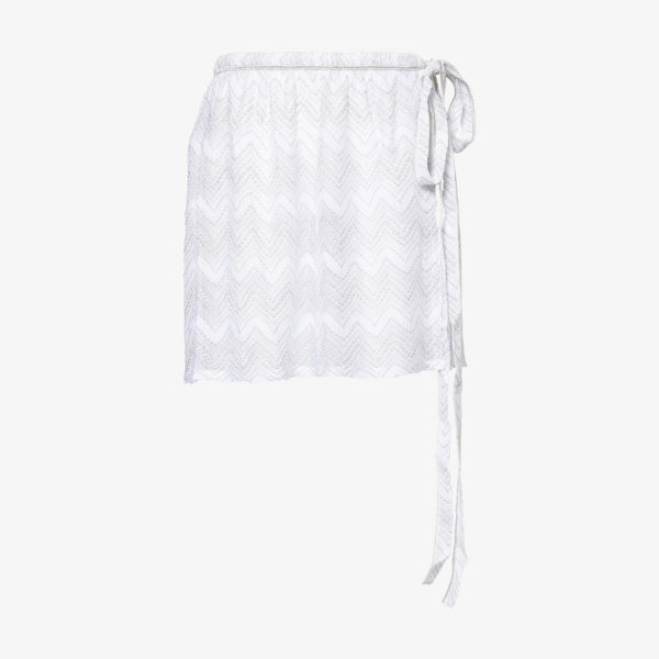 

Юбка мини Miss 3d chevron metallic Missoni, белый