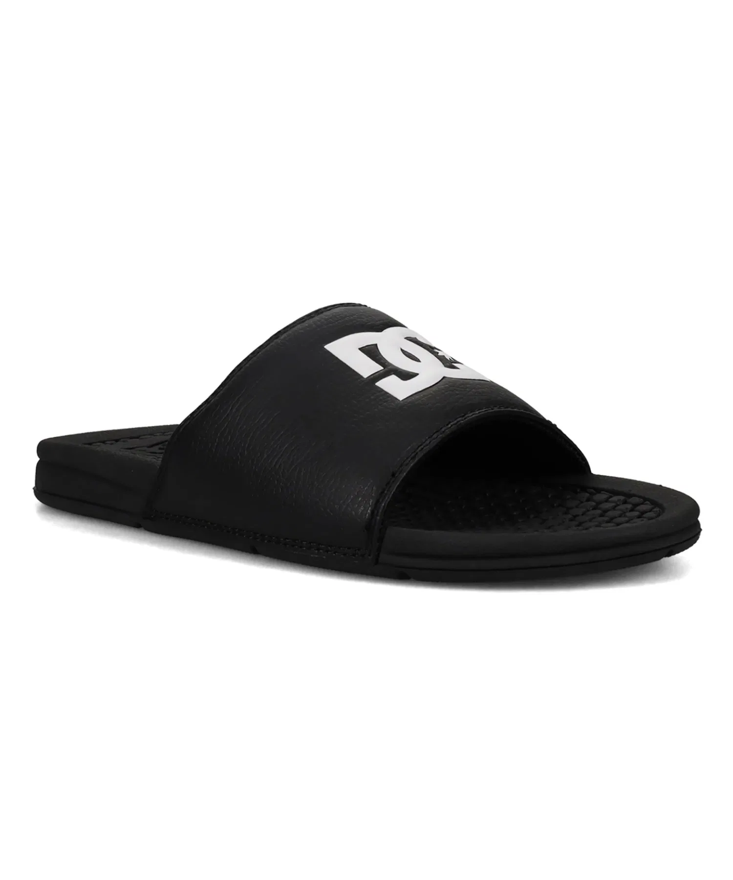 Мужские сланцы DC Shoes BOLSA с логотипом чёрно-белые