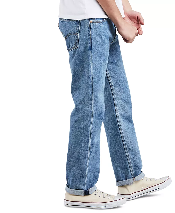 Мужские джинсы 505 Regular Fit без стрейча Levi's, синий — фото 4