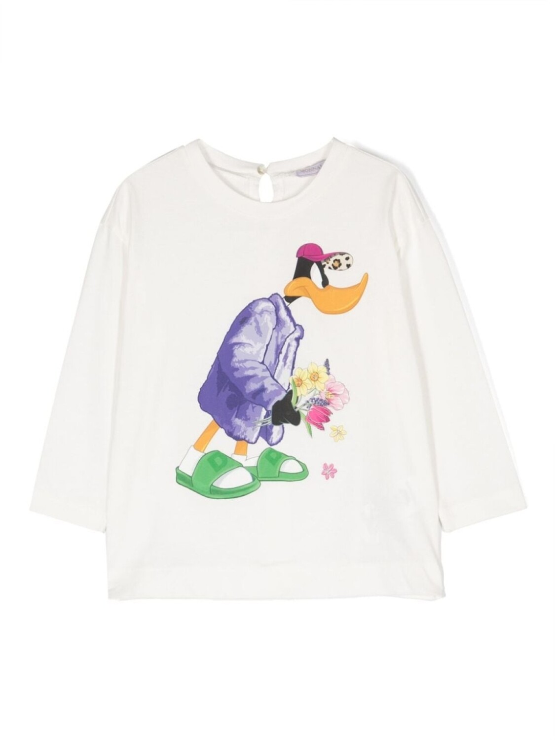 

Monnalisa туника с принтом Daffy Ducky, белый