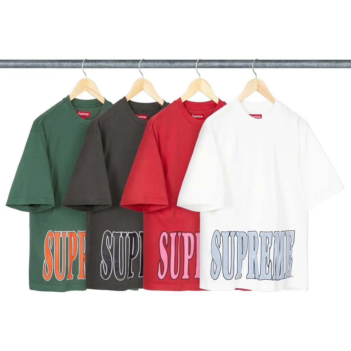 Футболка FW25 WEEK5 Cracked Stretch с коротким рукавом Unisex Supreme, черный — фото 3