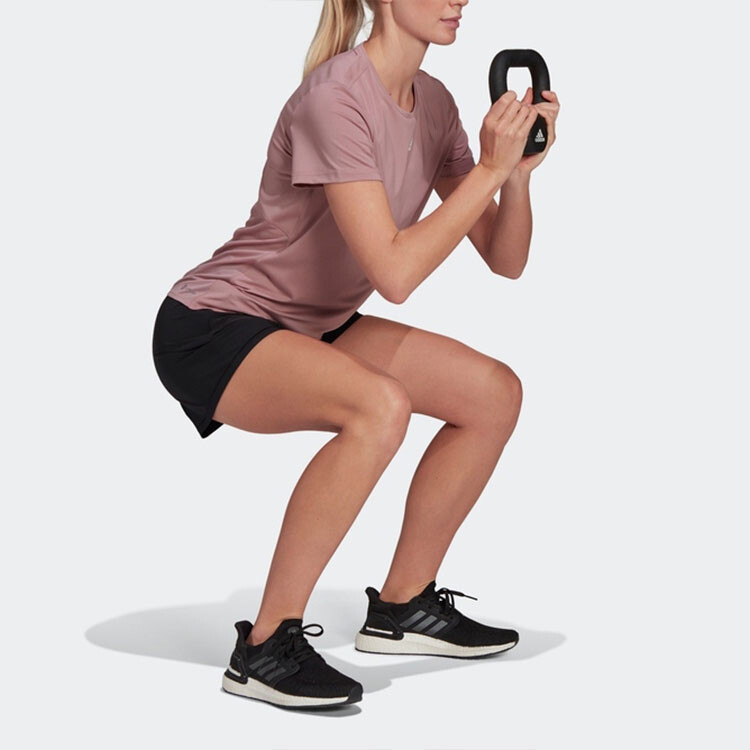 Футболка женская лиловая Adidas — фото 4