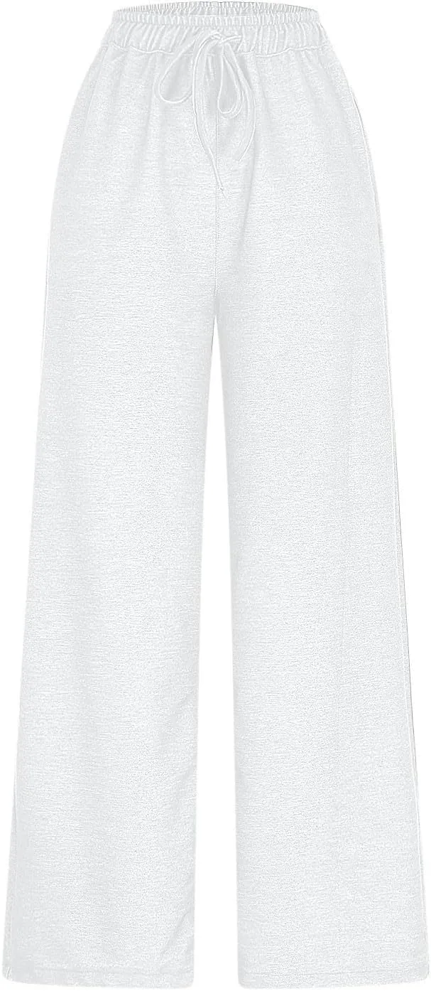 Женские джинсы sweatpants с широкими штанинами и эластичным поясом — фото 3