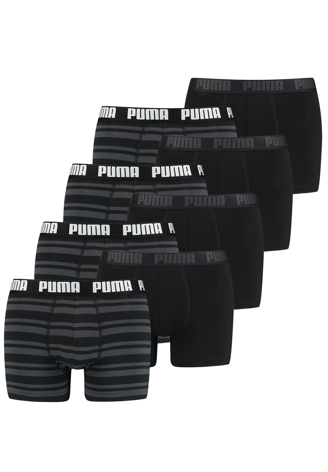 

Боксеры Puma Boxershorts HERITAGE STRIPE BOXER 8 шт, цвет 200 - black