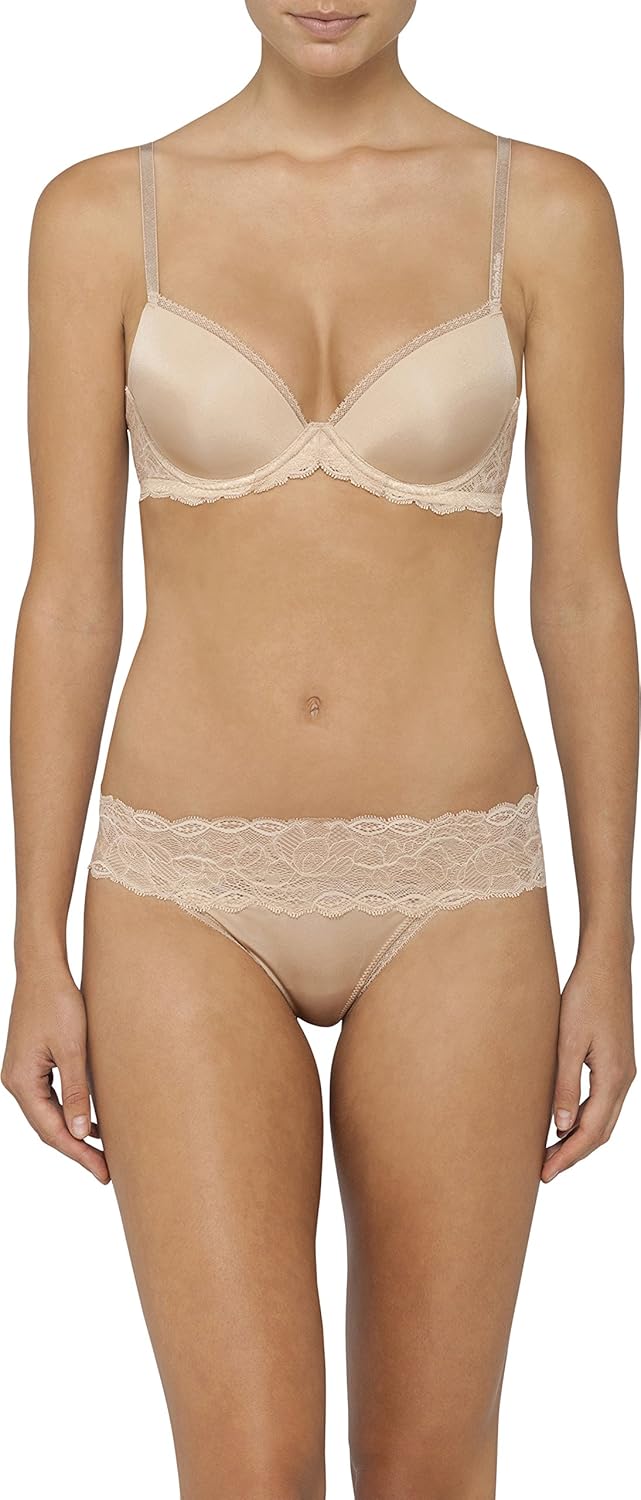 

Женский соблазнительный комфортный бюстгальтер Calvin Klein с кружевом Demi Bra, Bare