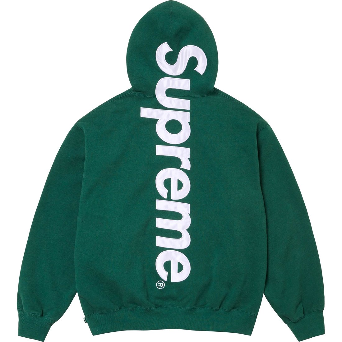 Сатиновая худи с аппликацией FW24 Supreme, Коричневый/Коричневый — фото 3