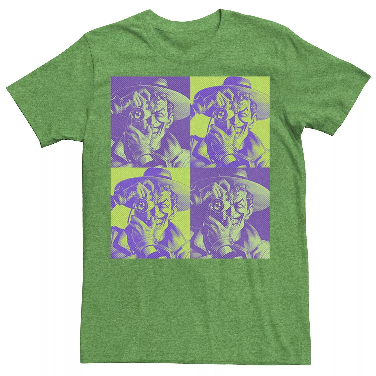 

Мужская футболка DC Batman The Joker Halftone Popart DC Comics, Зеленый, Мужская футболка DC Batman The Joker Halftone Popart DC Comics