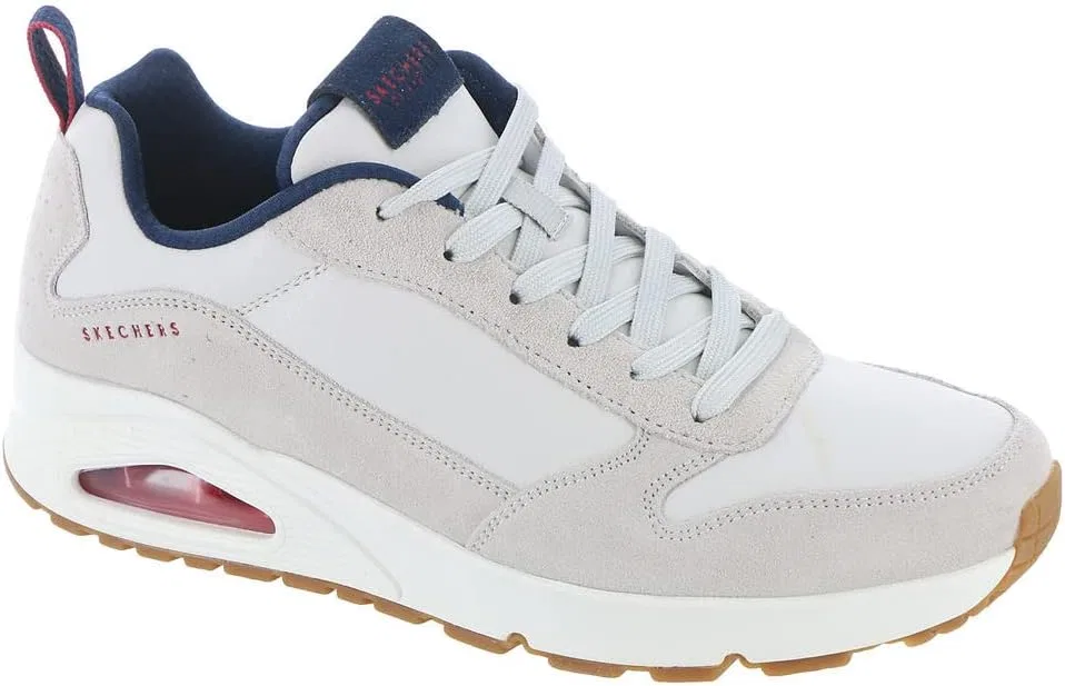 Женские кроссовки Skechers Uno, Off White Leather Pu Trim — фото 2