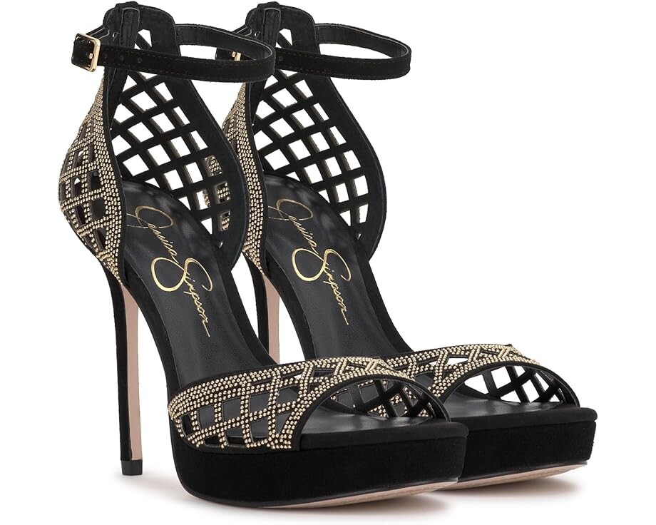

Туфли Jessica Simpson Herora Embellished Platform Sandals, черный