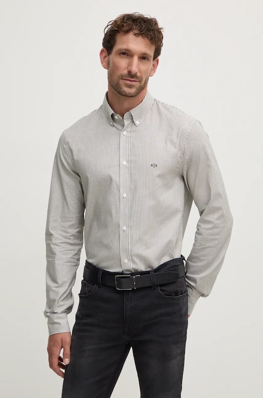 

Хлопковая рубашка Armani Exchange, белый