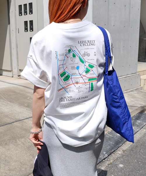 

Футболка с коротким рукавом, принт "Парк" ANME, кремовый