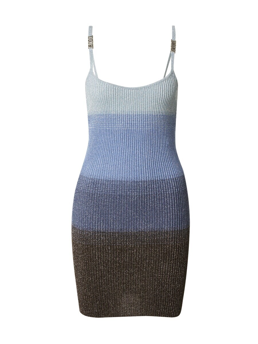 

Вязаное платье GCDS Knitted dress, цвет blue/dusty blue/pastel blue
