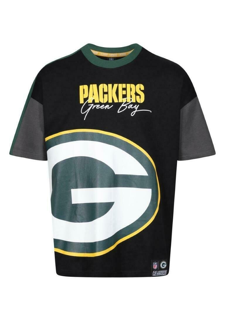 

Футболка с принтом GREEN BAY PACKERS Re:Covered, черный