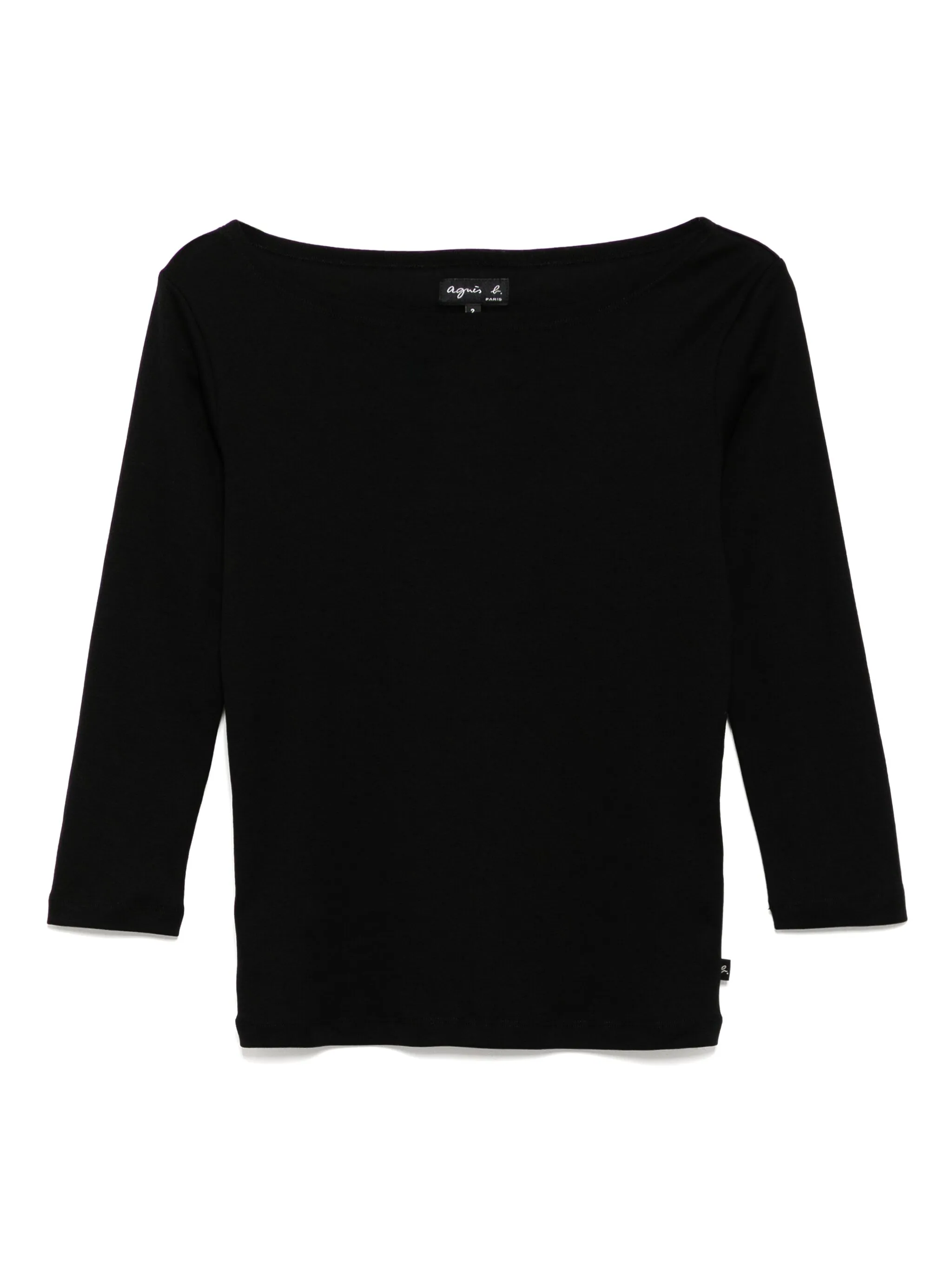 

Футболка из джерси с леопардовым принтом Agnès B., черный