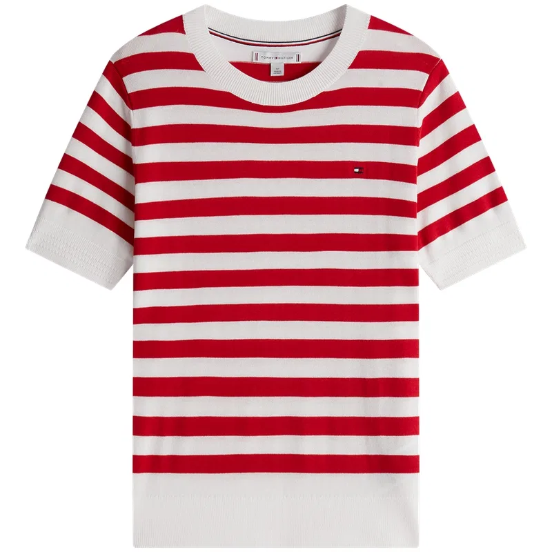 Джемпер Tommy Hilfiger в полоску красный XL