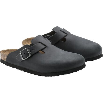Кожаные сабо Boston мужские Birkenstock, цвет Black Oiled Leather — фото 4