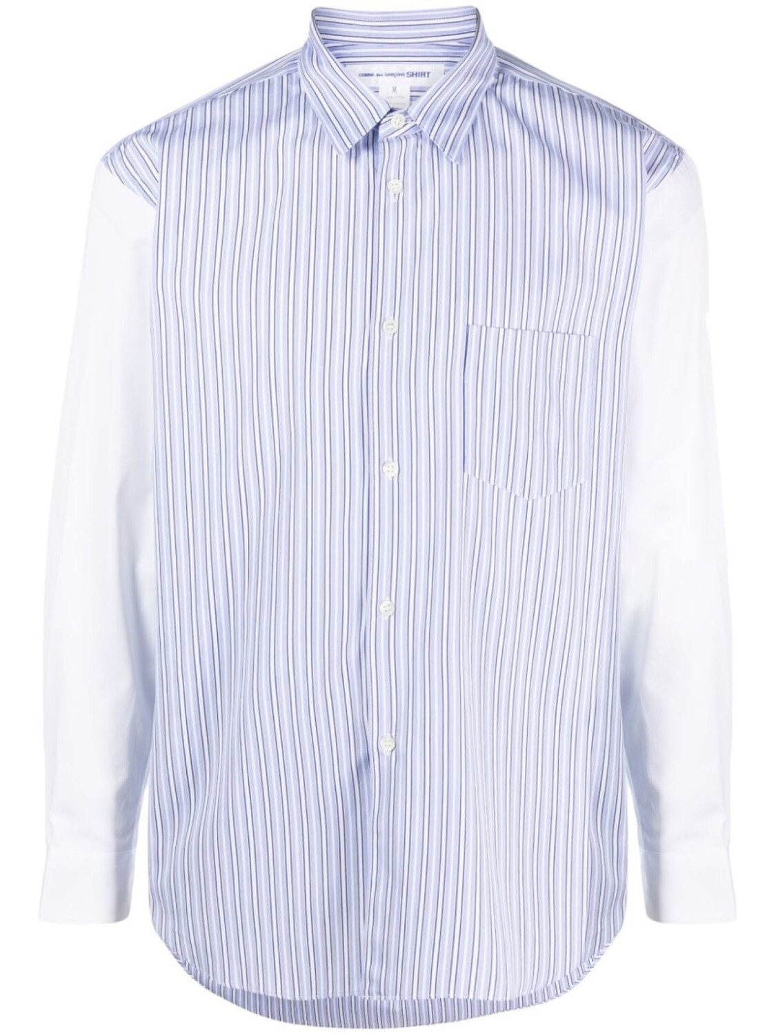

Рубашка в полоску с накладным карманом Comme Des Garçons Shirt, белый