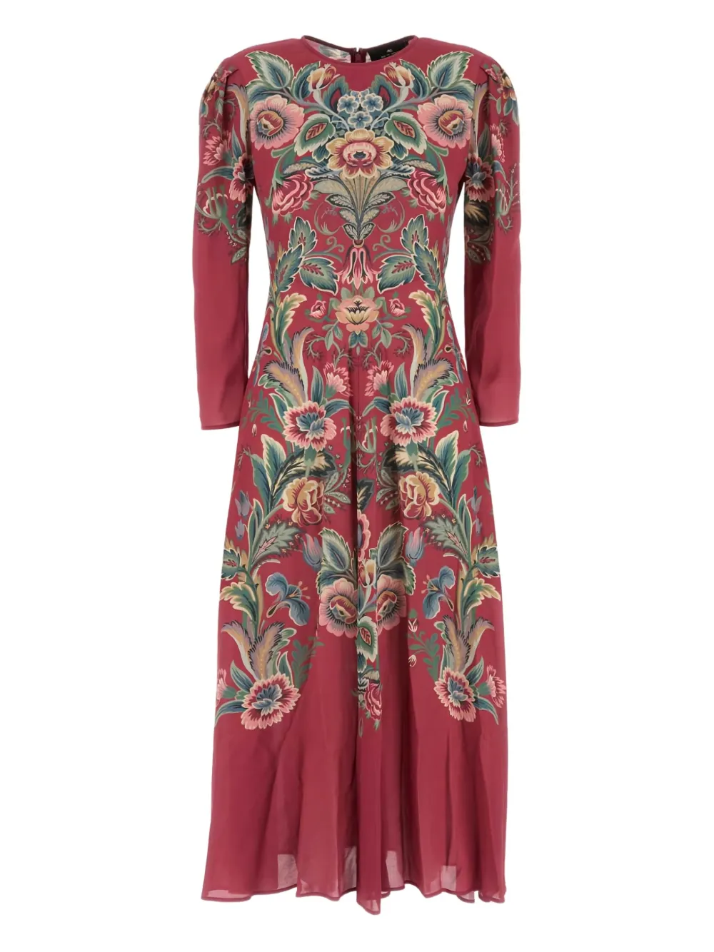 

Платье макси с цветочным принтом ETRO, красный