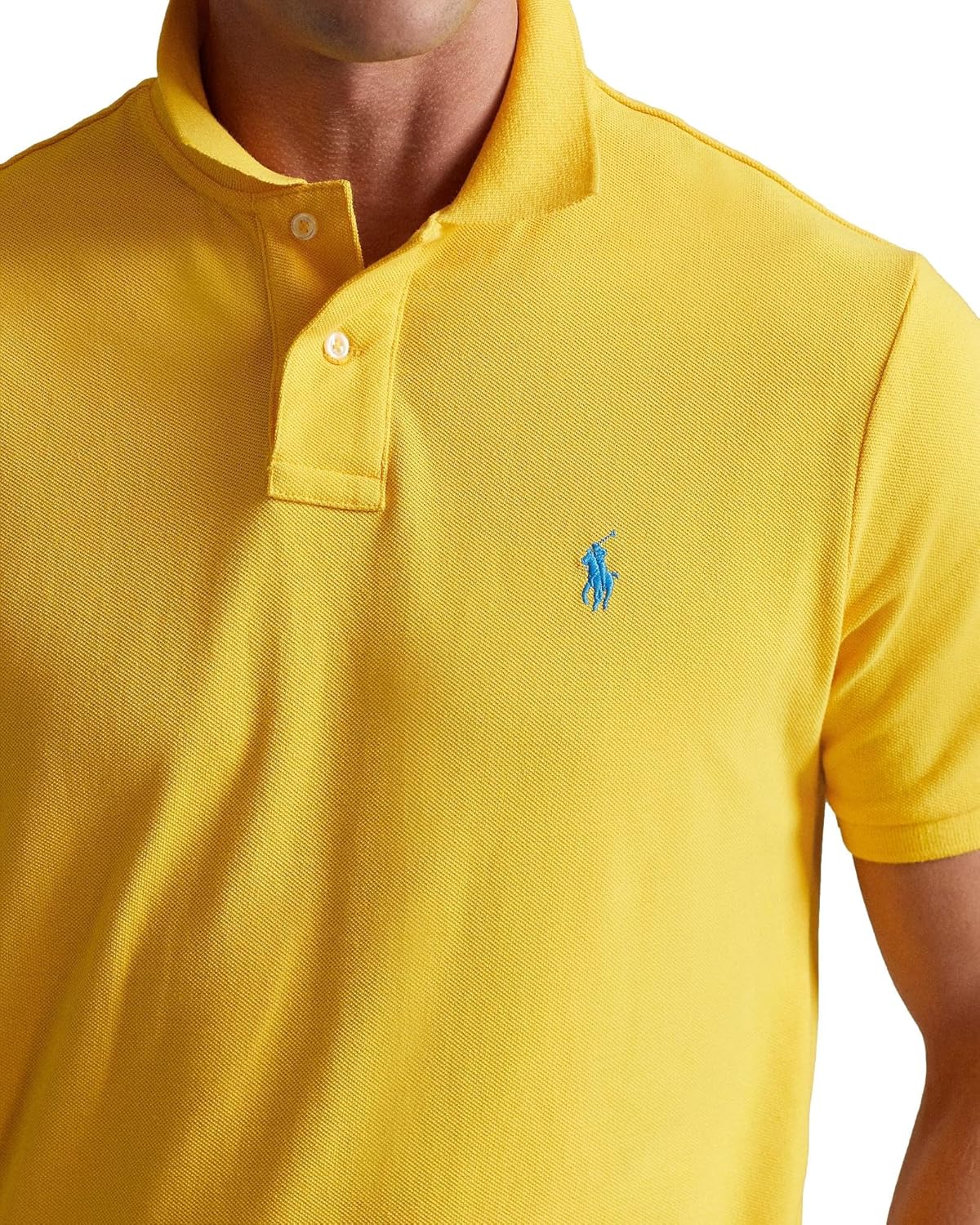 POLO RALPH LAUREN Мужская новая классическая поло, Basic Yellowfin — фото 4
