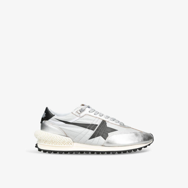 

Мужские низкие кроссовки marathon runner из кожи и сетки Golden Goose, серебряный, Серый, Мужские низкие кроссовки marathon runner из кожи и сетки Golden Goose, серебряный