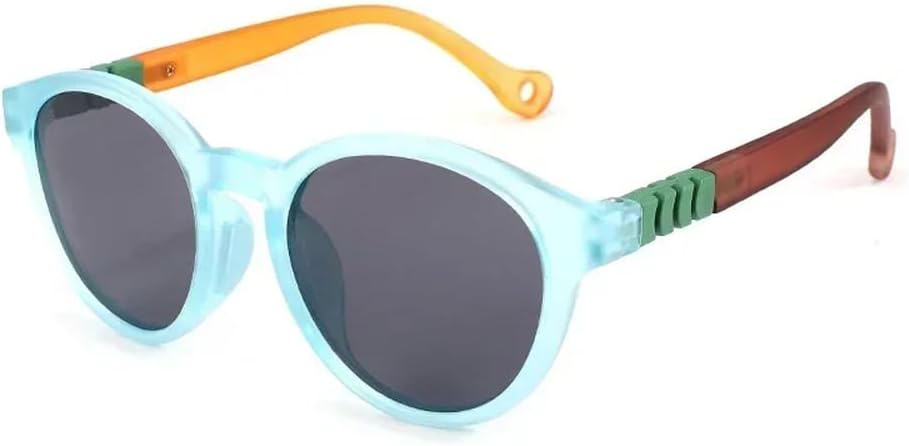 

Модные солнцезащитные очки «кошачий глаз» для детей, поляризованные, для мальчиков и девочек, стильные очки для малышей и школьников, очки с защитой от УФ-излучения UV400 HYYZZC, Blue