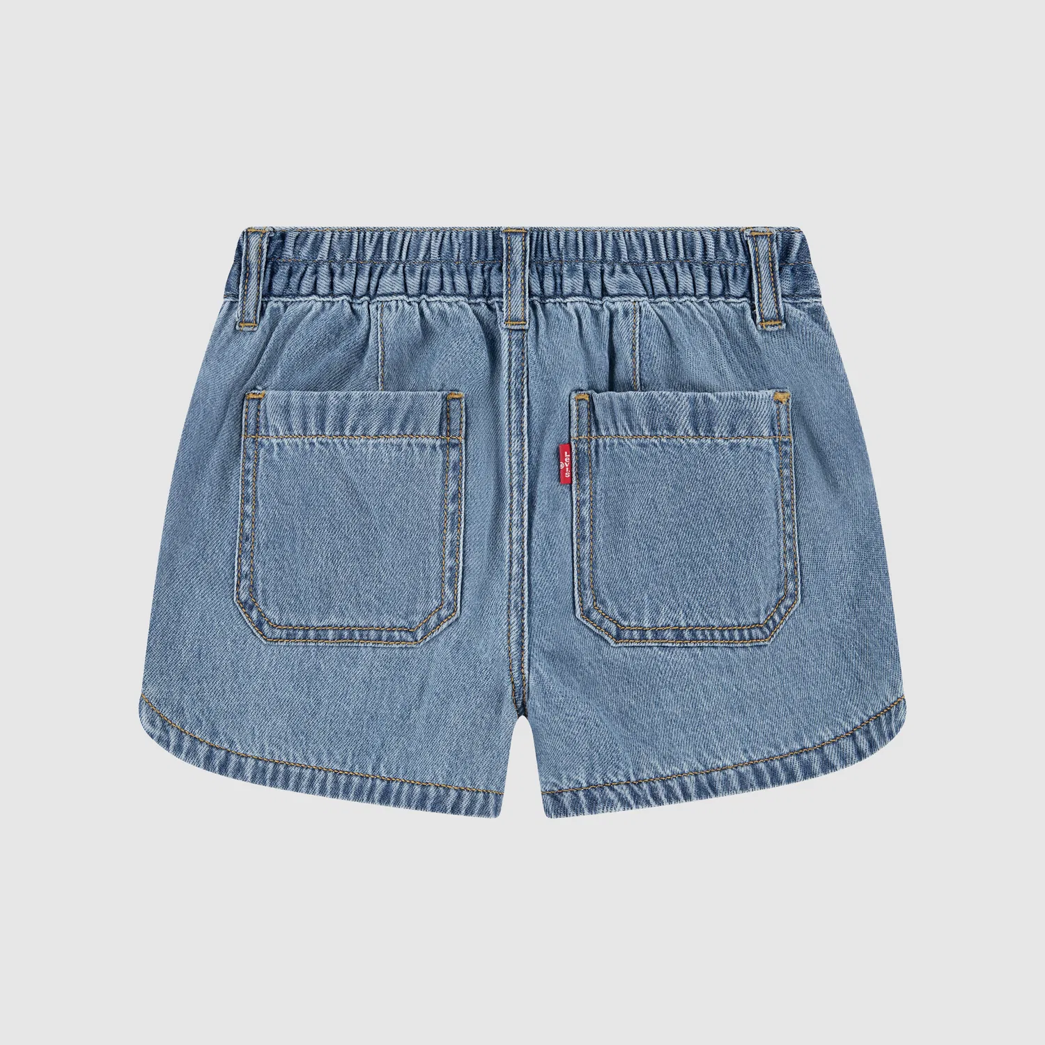 Джинсовые шорты "Дельфин" для девочек 7-16 лет Levi's, Medium Wash — фото 2