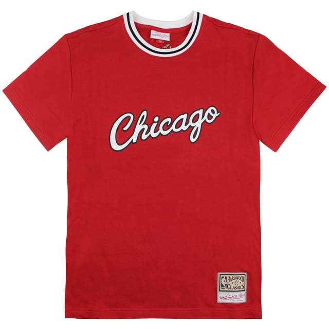 

Мужская футболка из французской махровой ткани Mitchell & ness Chicago Bulls Mitchell And Ness, красный