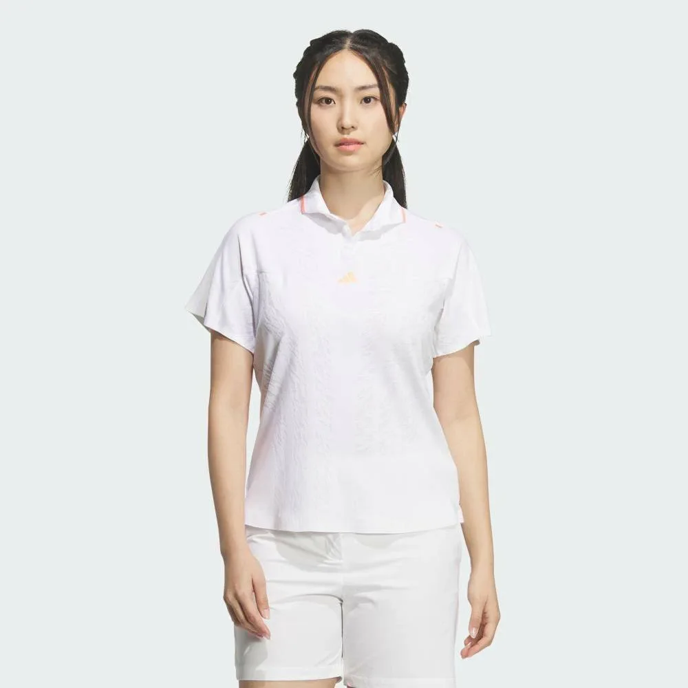 Футболка-поло Ultimate 365 Tour ClimaCool Jacquard с коротким рукавом Adidas, white