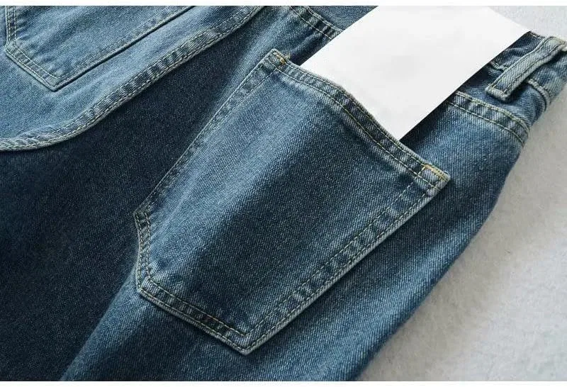 Джинсы широкие Womens Baggy Wide Leg Jeans, серый — фото 3