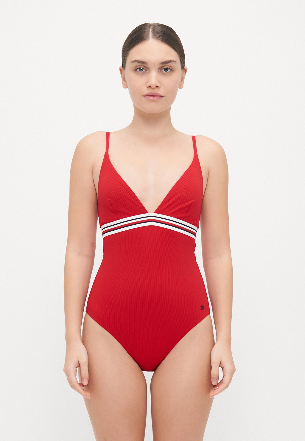 

Купальник GLOBAL STRIPES TRIANGLE ONE PIECE Tommy Hilfiger, красный