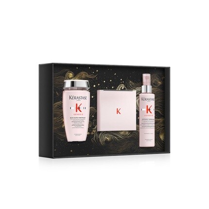 

Подарочный набор Genesis Masque для слабых волос - включает питательные вещества Bain Nutri-Fortifiant 250 мл, восстанавливающую маску 200 мл, Défense Thermique 150 мл Kérastase
