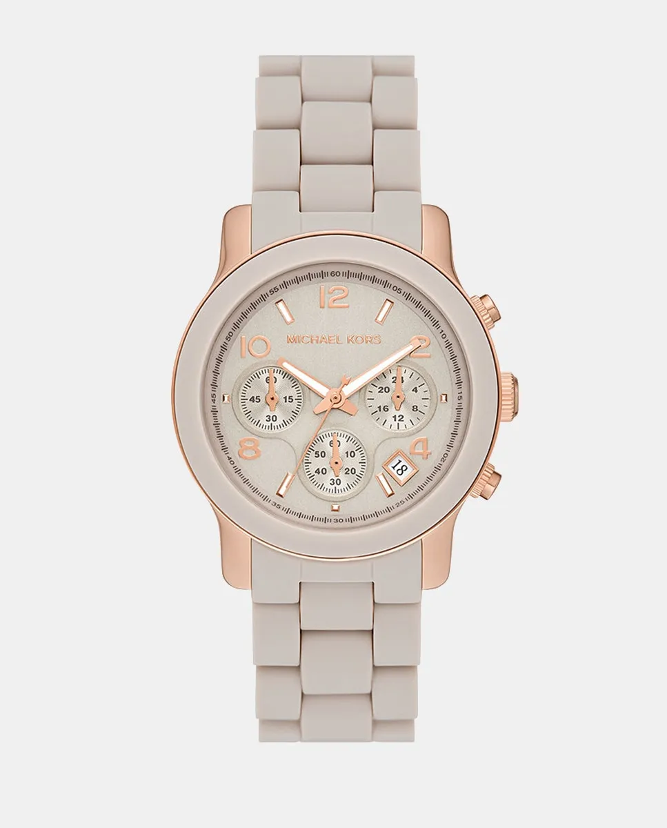 

MK7386 Женские часы-хронограф из стали и силикона Michael Kors, мультиколор