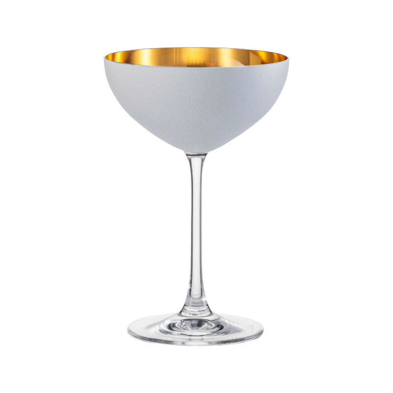 

Десертная миска Cosmo из белого золота, стакан 250 мл / 17 см Eisch, белый/золотой/прозрачный