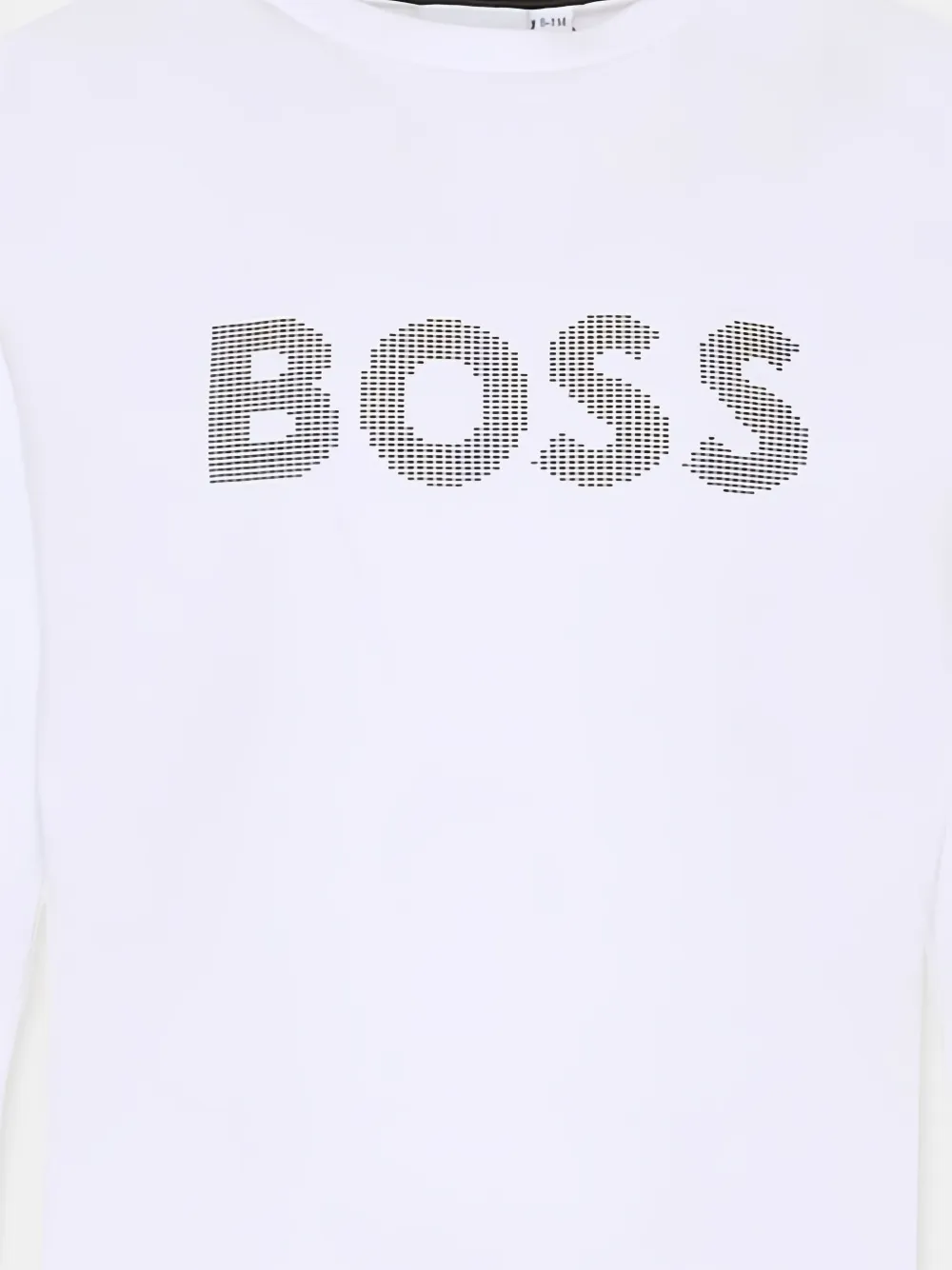 Футболка с длинными рукавами и логотипом Boss Kidswear, белый — фото 3
