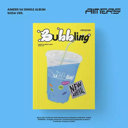

CD диск Aimers: 1st Single [Bubbling] (Soda Ver.) - Photo Book, Lyrics Post Card, Sticker, Photo Card, Unit Photo Card, Photo Card Envelope, Free Drink Coupon, Mini Poster