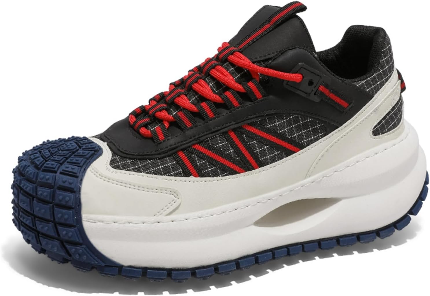 

Мужские дышащие кроссовки из сетки с противоскользящей резиновой подошвой и стильным дизайном для повседневной носки, спорта и легкого отдыха на улице Kelibasi, красный/синий