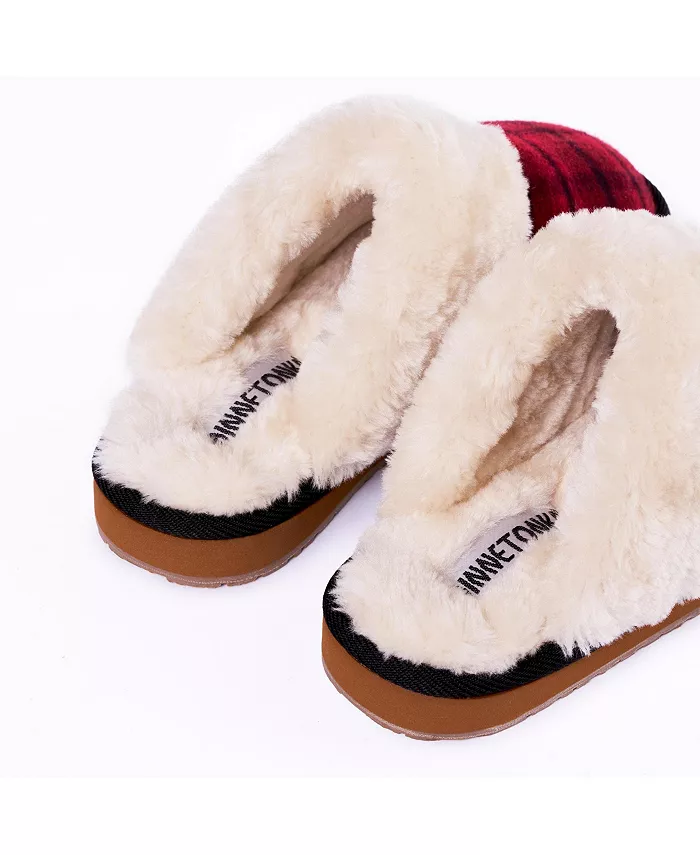 Женские уютные тапочки Carefree Scuff Minnetonka, красный — фото 4