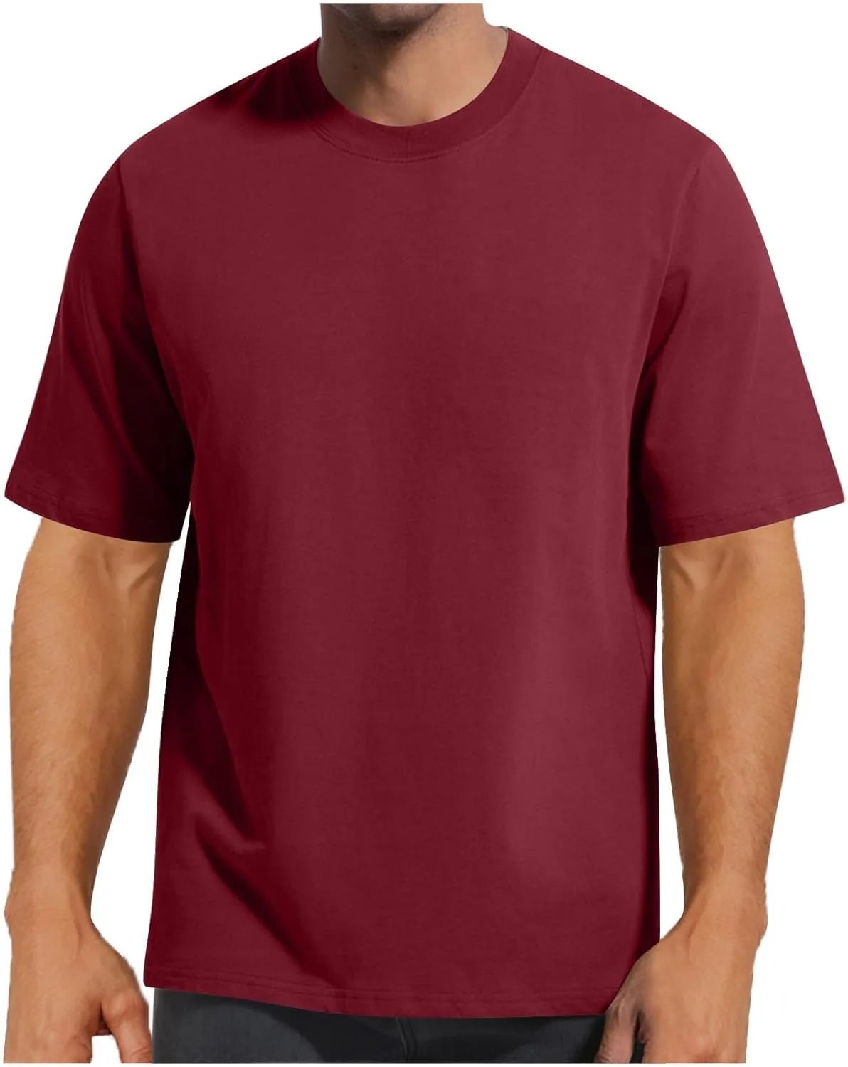 

Мужская футболка с коротким рукавом и круглым вырезом