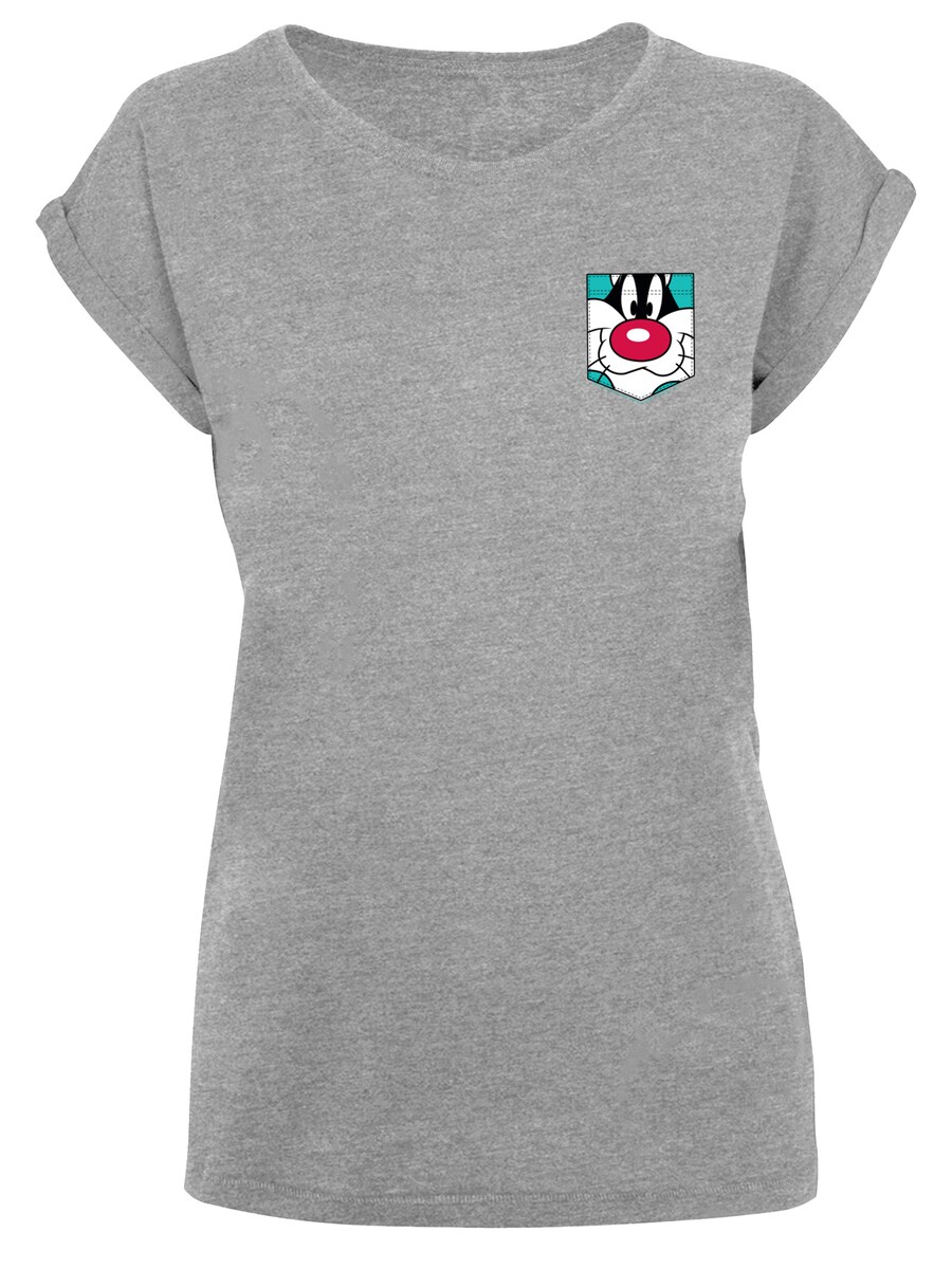 

Рубашка F4NT4STIC Looney Tunes Sylvester Face, серый