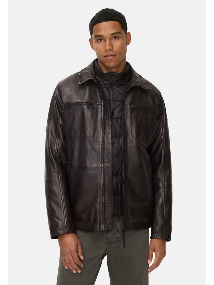 

Кожаная куртка Camel Active, темно-коричневый