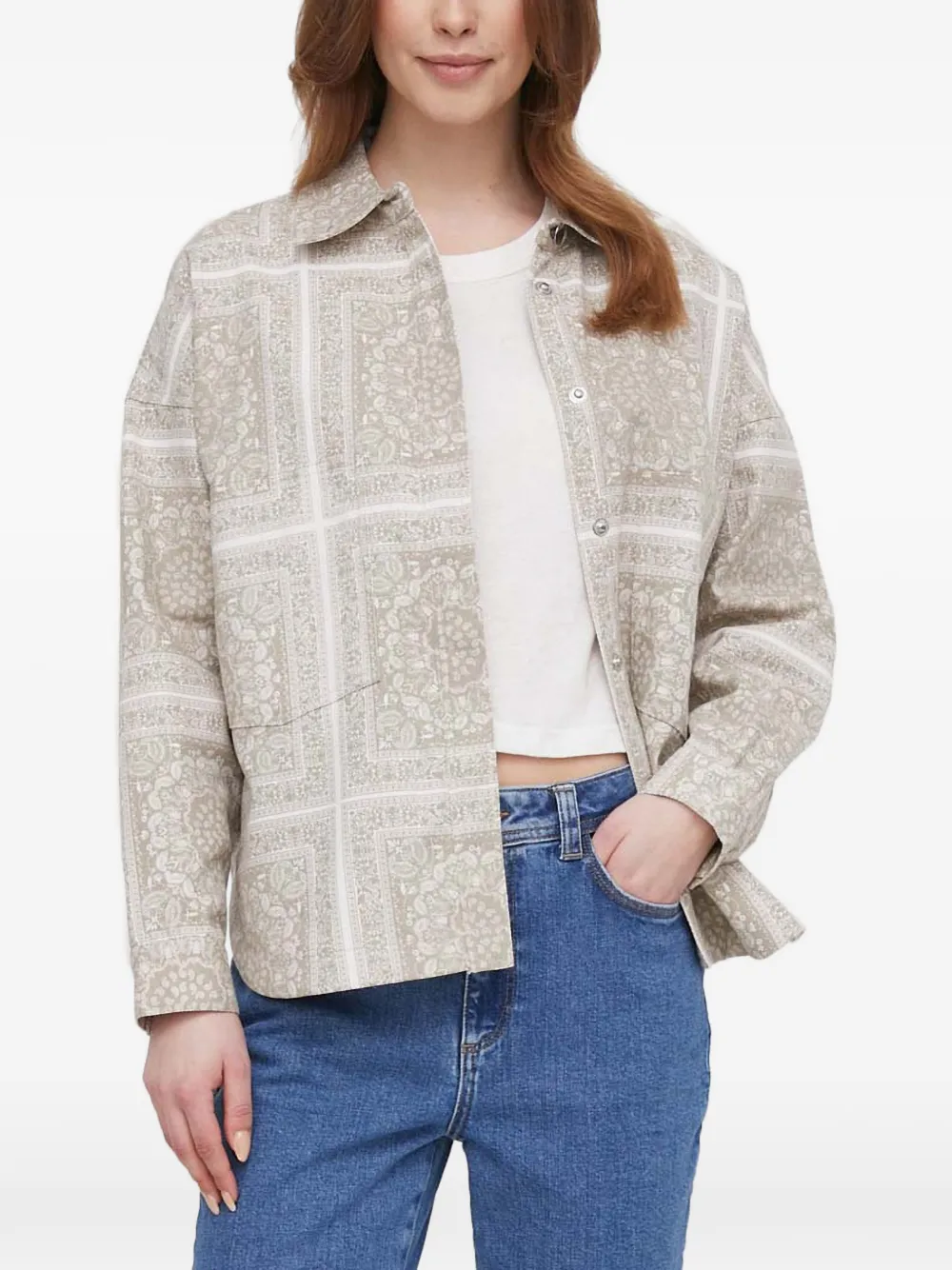 

Рубашка с узором Mos Mosh, зеленый