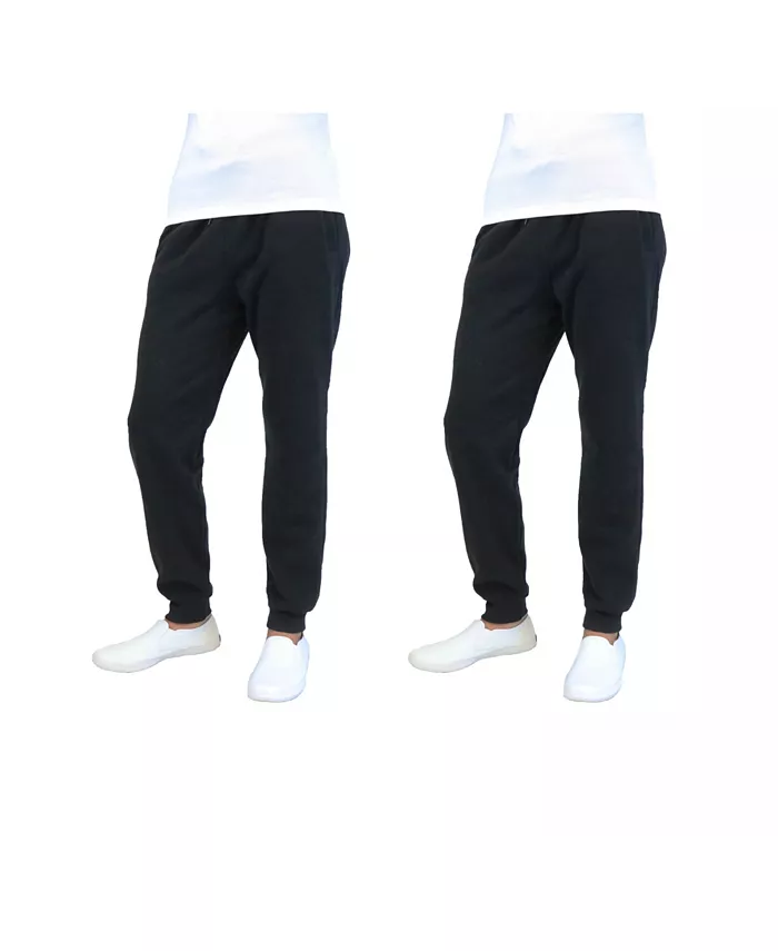 

Мужские утепленные спортивные брюки Slim-Fit, 2 пары Galaxy By Harvic, черный