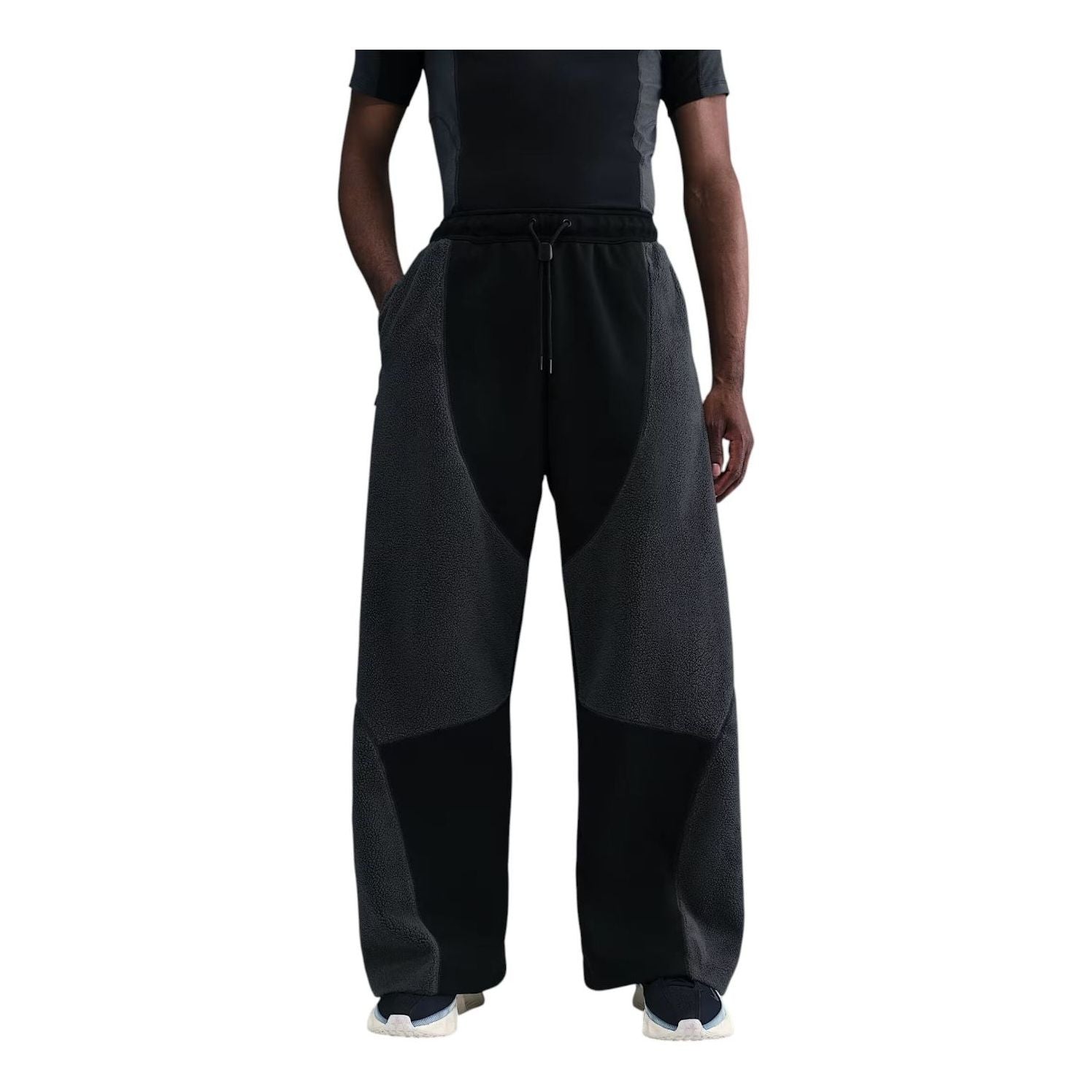 

Вязаные брюки Nike Tech Boreas с открытым низом, цвет «Черный антрацит»