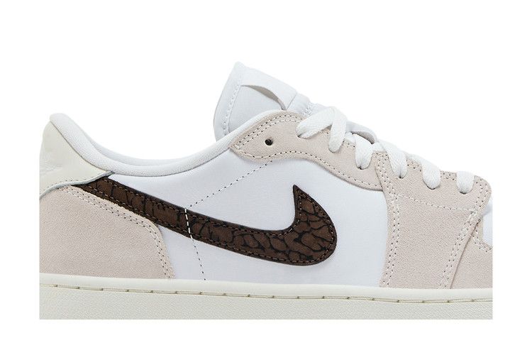 Бутсы Air Jordan Air Jordan 1 Low Golf 'Light Orewood Elephant', белый — фото 3